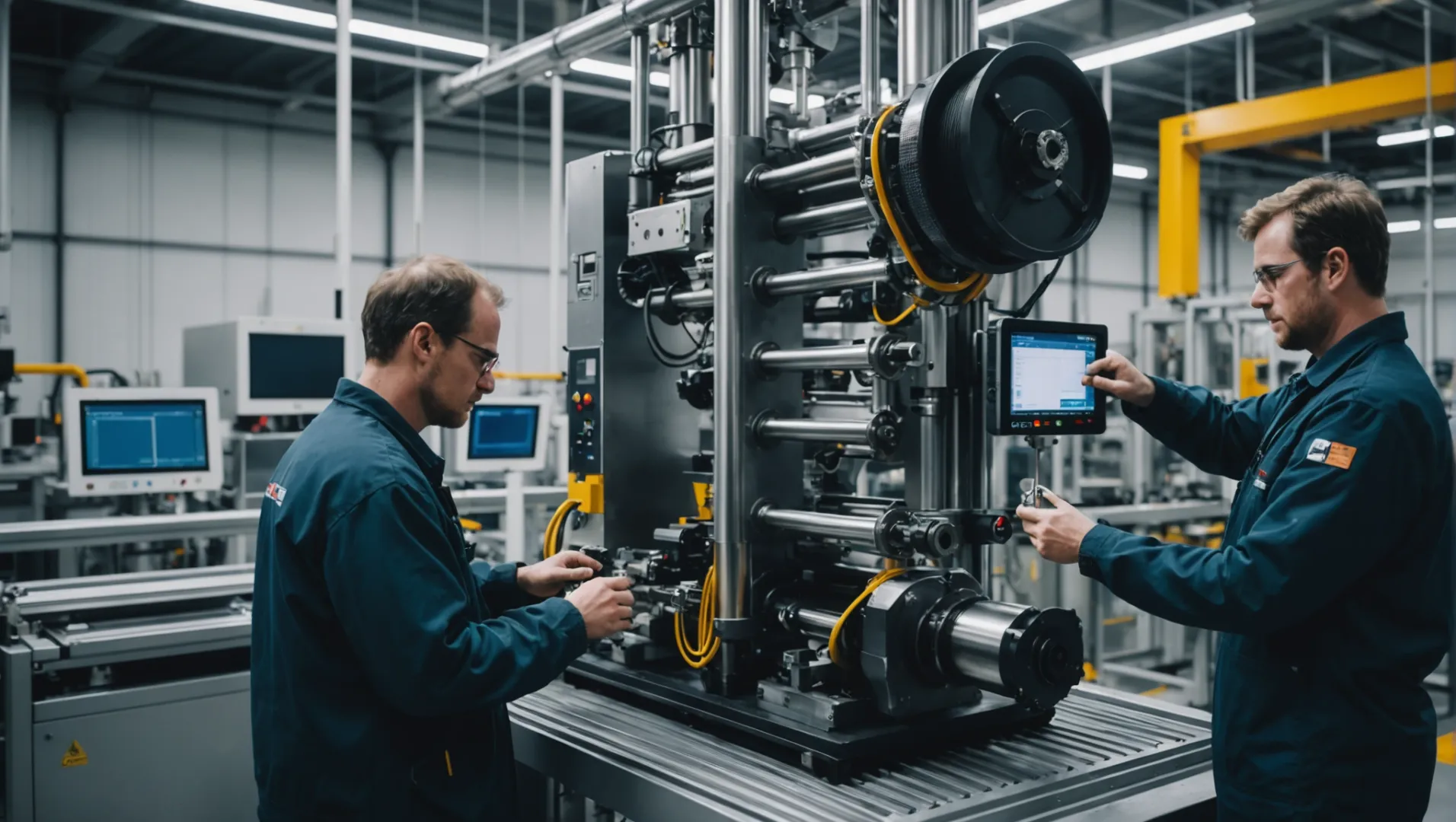 Industrial extruder in a manufacturing plant showcasing efficiency gains.