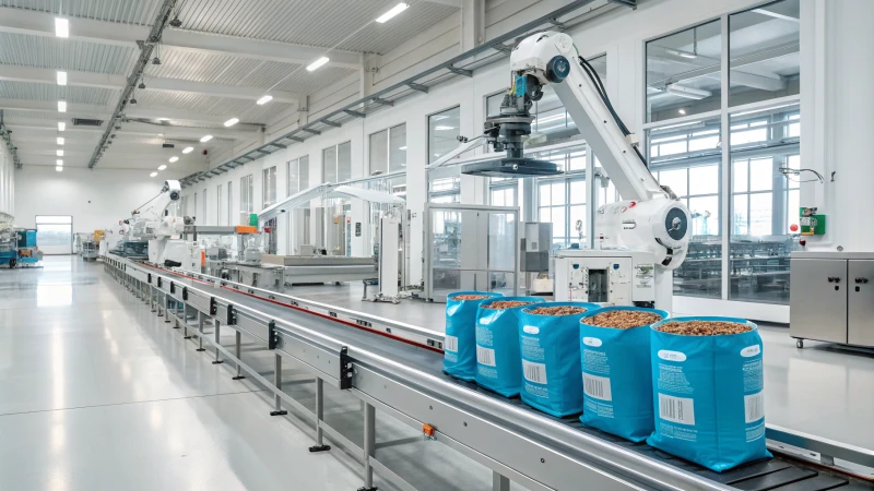 Automated pet food production facility