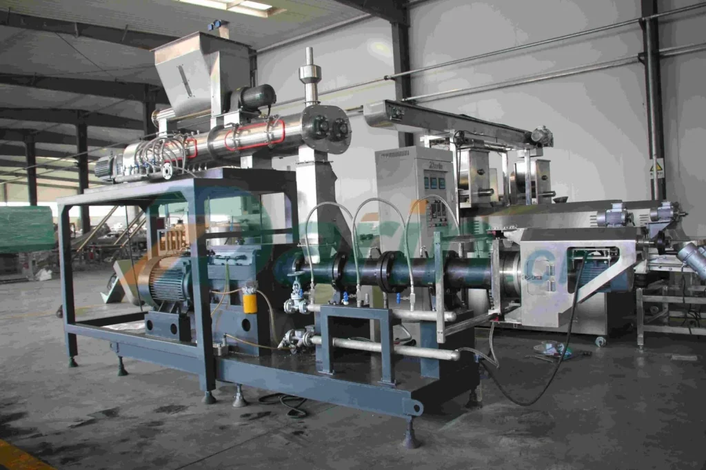 darin machinery ships 1 ton pet food steam extruder to italy