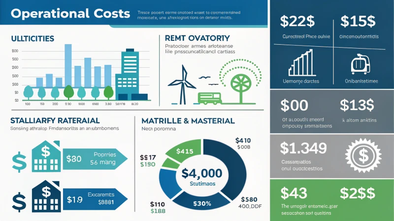 Infographic detailing the operational costs of a business