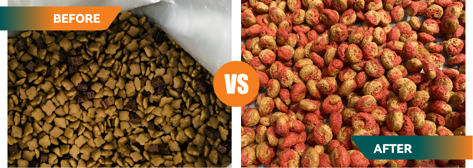 upgrade& renovation for bicolor dog food production line